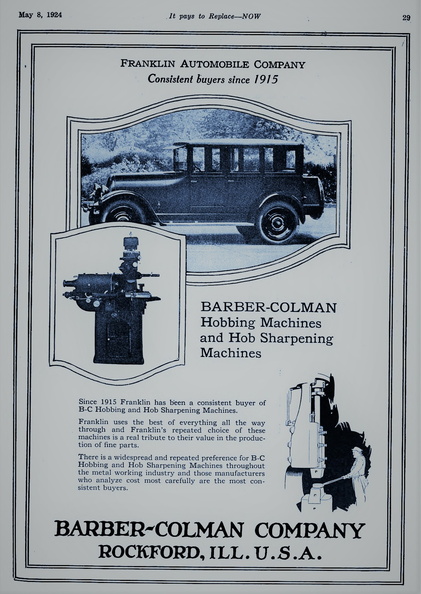 A BARBER-COLMAN COMPANY ADVERTISEMENT.