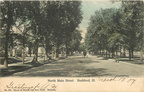 LOOKING DOWN NORTH MAIN STREET IN 1908.