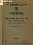 DEER CREEK POWER PLANT PROJECT.
