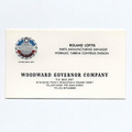 Thank you Roland for donating all of your vintage Woodward documents from your 38 years of Woodward service.