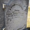 James Leffel's tombstone.