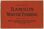 SAMSON WATER TURBINE PAMPHLET "K".