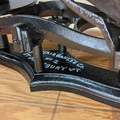 Raised letters on the cast-iron Fairbanks Scale.