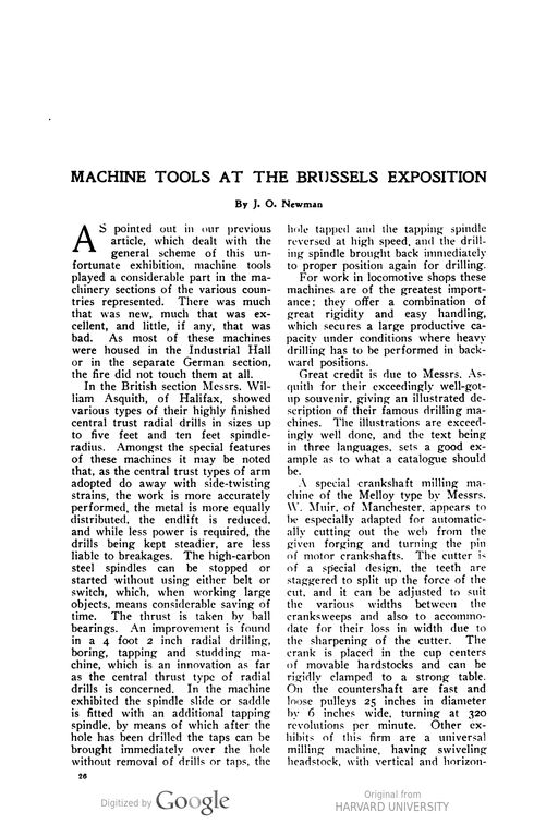 A vintage machine shop manufacturing history project.  Page 1.