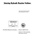 Selecting Hydraulic Reaction Turbines.