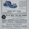 A Risdon Iron Works advertisement from 1902.
