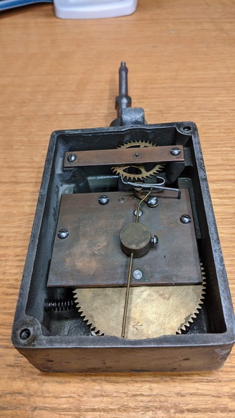 The mechanical timer still works after over 100 years.