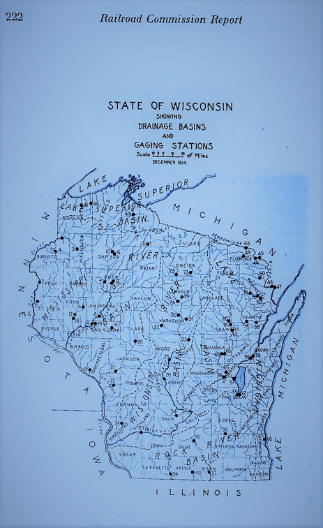 WISCONSIN RIVER OF HISTORY MAP.