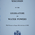 WATER POWER HISTORY ON THE WISCONSIN RIVER.