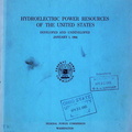 HYDROELECTRIC POWER RESOURCES OF THE U.S.A.