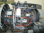 A GE CF34 SERIES JET ENGINE WITH A WOODWARD MEC.