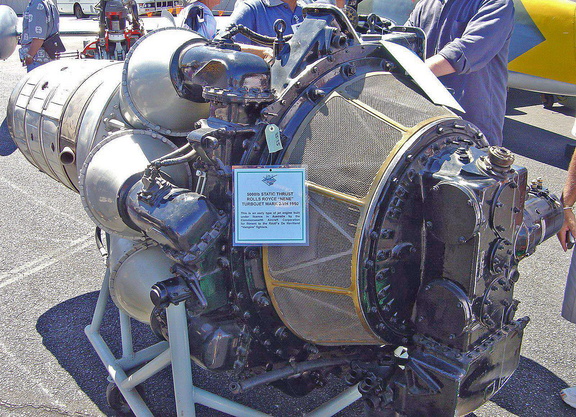 A Rolls-Royce-Nene gas turbine.