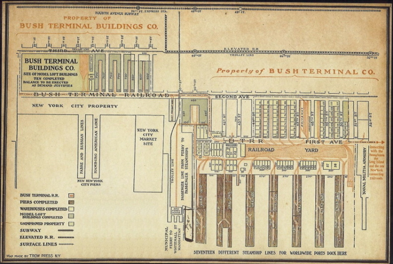 The Busch Terminal map.
