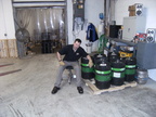 Brewer Brad taking pictures along the way brewing his 40,000+ barrels of beer per year at the Stevens Point Brewery.