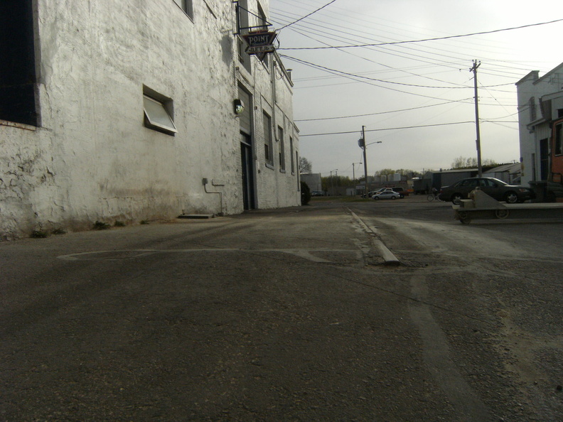 The Stevens Point Brewery's engine room doors are on the left.