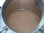 Running off the wort, raising the steam temperature, going into a boil in the brew kettle.