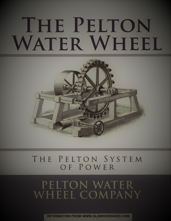 Brad's vintage water wheel machine shop manufacturing history project.