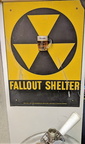 THE STEVENS POINT BREWERY'S FALLOUT SHELTER SIGN FROM THE 1940'S.