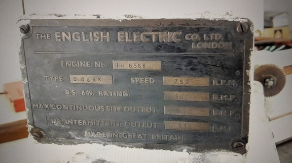 An English Electric Company's diesel engine governor system.