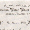 Amos Woodward's first company letterhead.