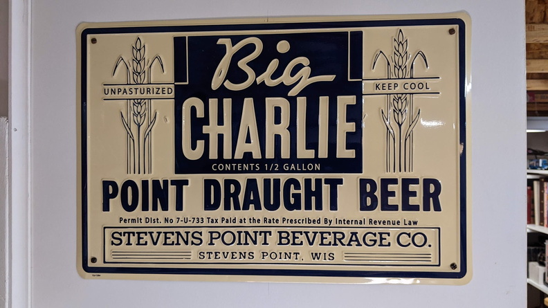 Big Charlie, a brewery worker at the Stevens Point Brewery back in the day.