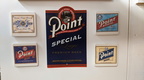 The Stevens Point Brewery's flagship beer display in the man cave.