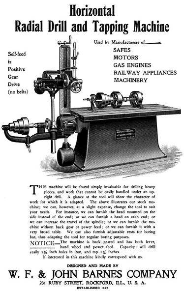 A vintage machine shop manufacturing history project.