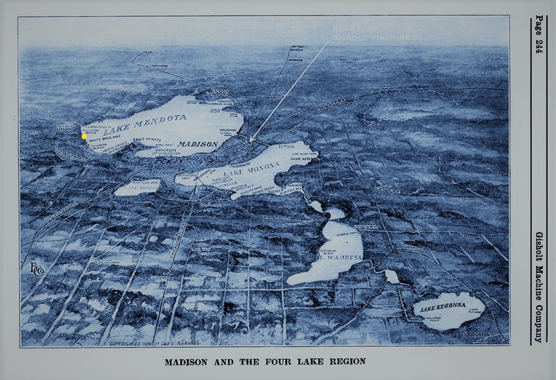 The Gisholt Machine Company's factory is located 8 miles from Brad's Dad's house in Madison, Wisconsin.