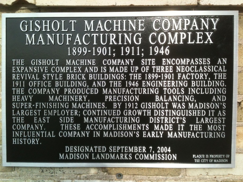 The Gisholt Machine Company history marker..jpg