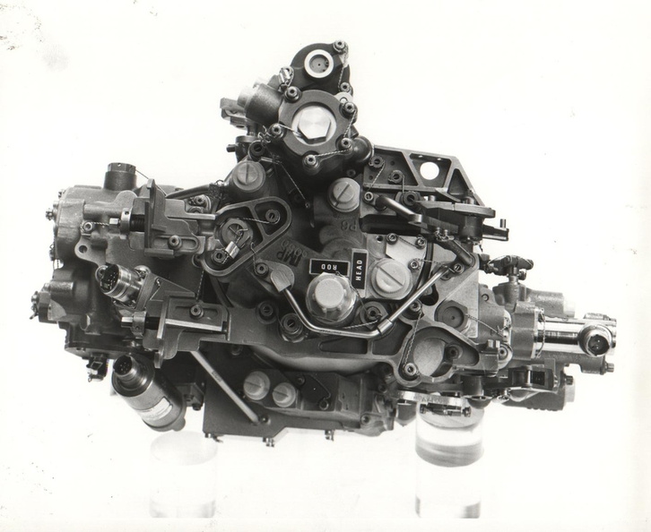 A Woodward factory photo showing the top area of a CFM56-3 series fuel control.