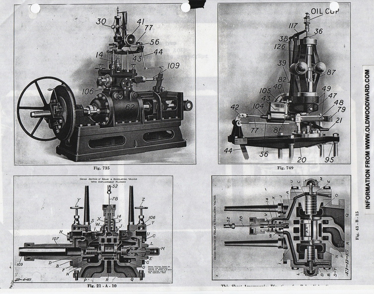 A vintage Lombard governor scrapped and replaced with a Woodward governor.