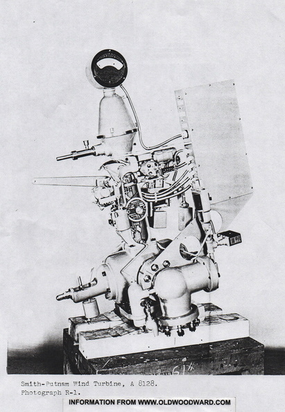 An old-ball Woodward Hydraulic Gate Shaft(water wheel) type governor application to control a wind turbine.