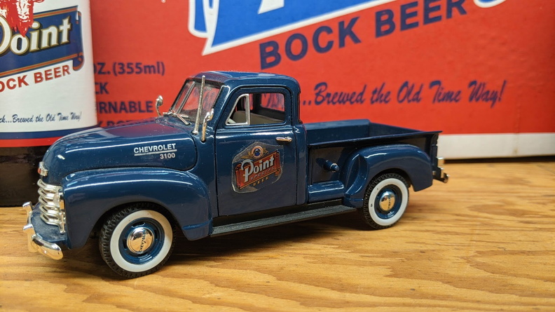 A restored 1953 Stevens Point Brewery delivery truck.