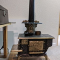 Brad's 1894 salesman sample cast iron stove. (Amos Woodward stove patent project).
