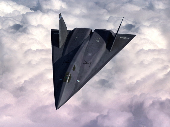 A futuristic looking fighter aircraft.