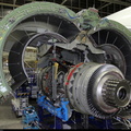 Major overhaul of a jet engine.