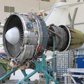A jet engine receiving service.