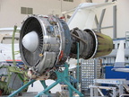 A jet engine receiving service.