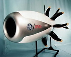 The General Electric GE36 Propfan with the Woodward fuel control system.