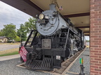 The Steam locomotive on display in Stevens Point, Wisconsin.