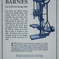 BARNS Swing Drill manufactured by the W.F. & John Barnes Company.