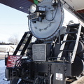The steam locomotive engine display in Stevens Point, Wisconsin.