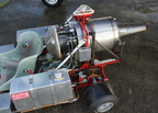A Go Kart with a gas turbine engine.