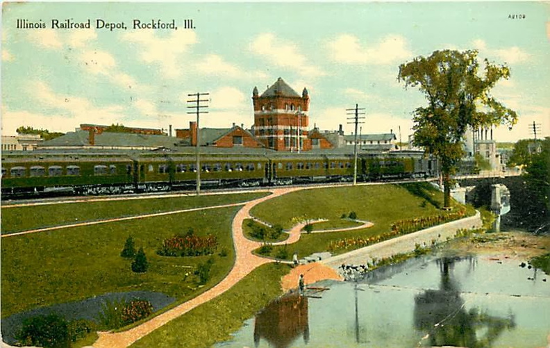 On the Tinker property looking across the Kent River at the Rockford train station.