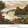 The Niagara Falls painted in 1831.