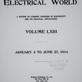 ELECTRICAL WORLD HISTORY.