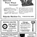 A Holyoke Machine Company's Water Wheel Governor advertisement from 1914.