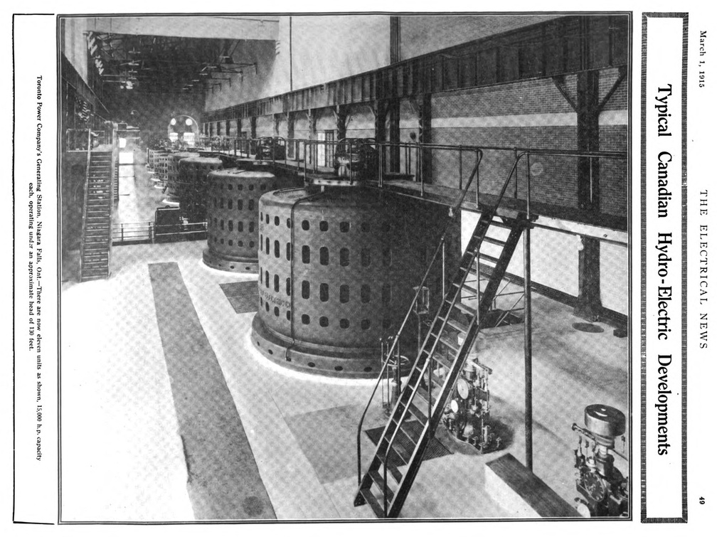 A vintage hydroelectric powerplant history project.