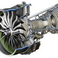 The General Electric Company's newest GE9X series jet engine for 2021.