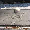 A Black Hawk Grave Plaque.